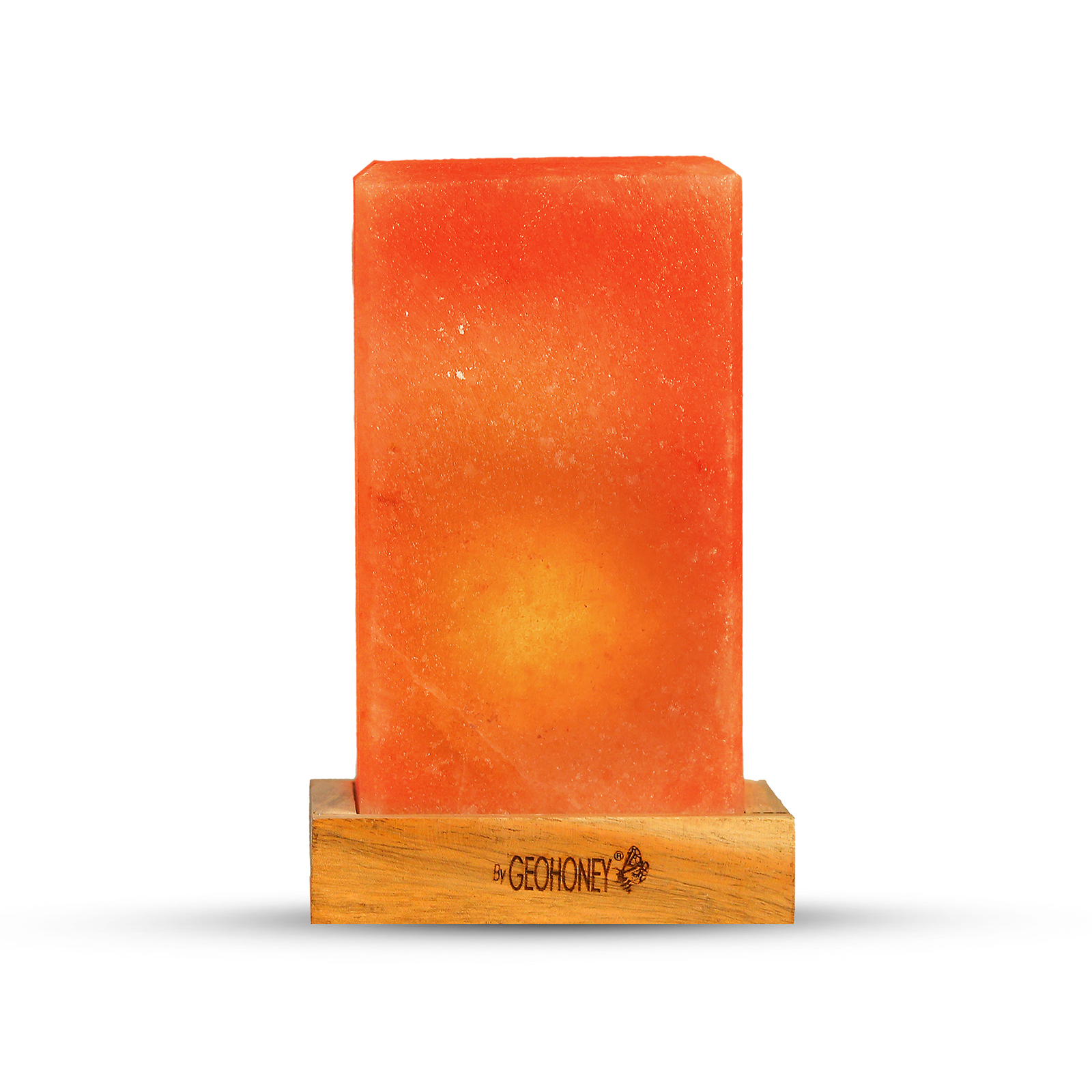 Himalayan Salt Lamp - Rectangular Cube Shape (Plain)