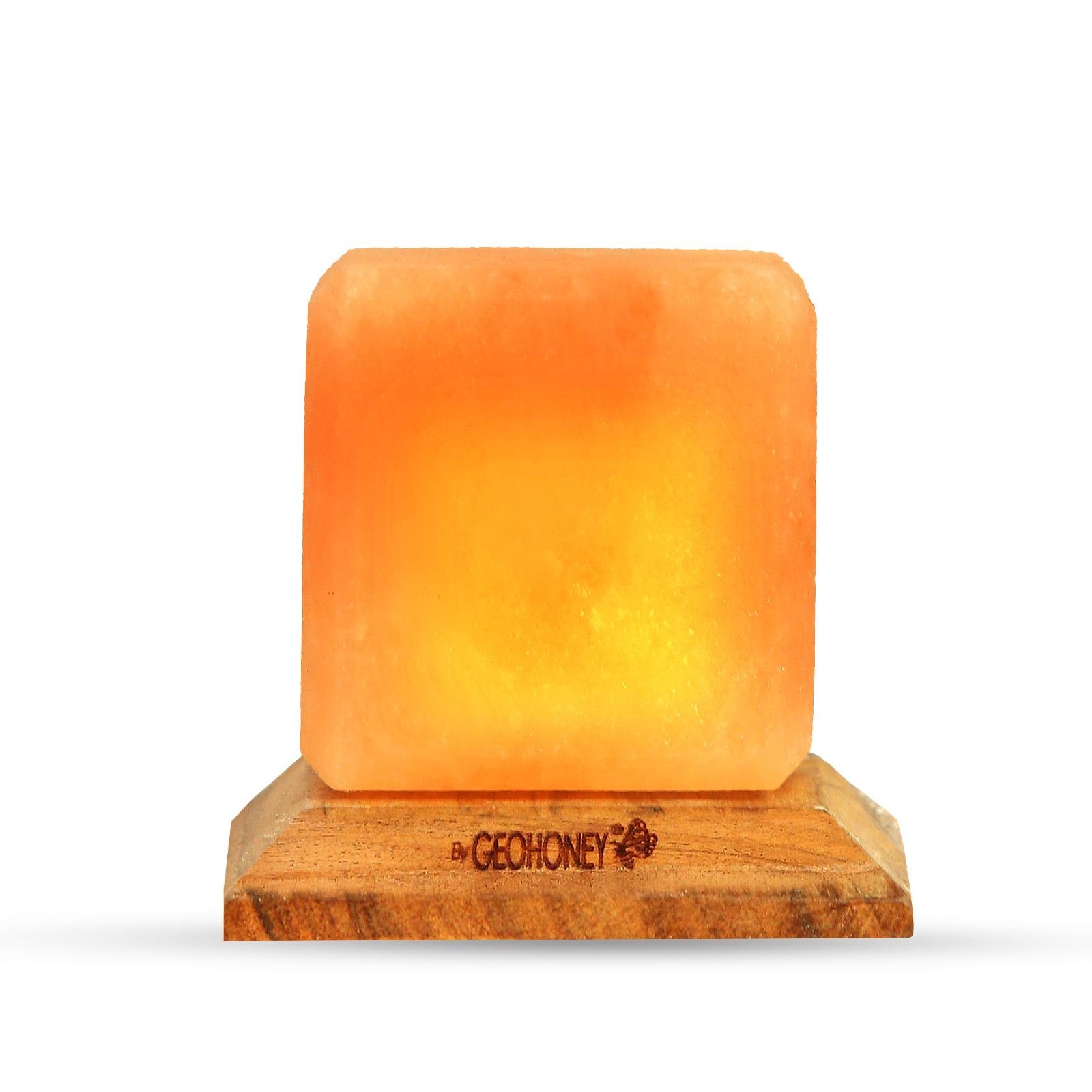 Himalayan Salt Lamp with USB Mini - Square Shape