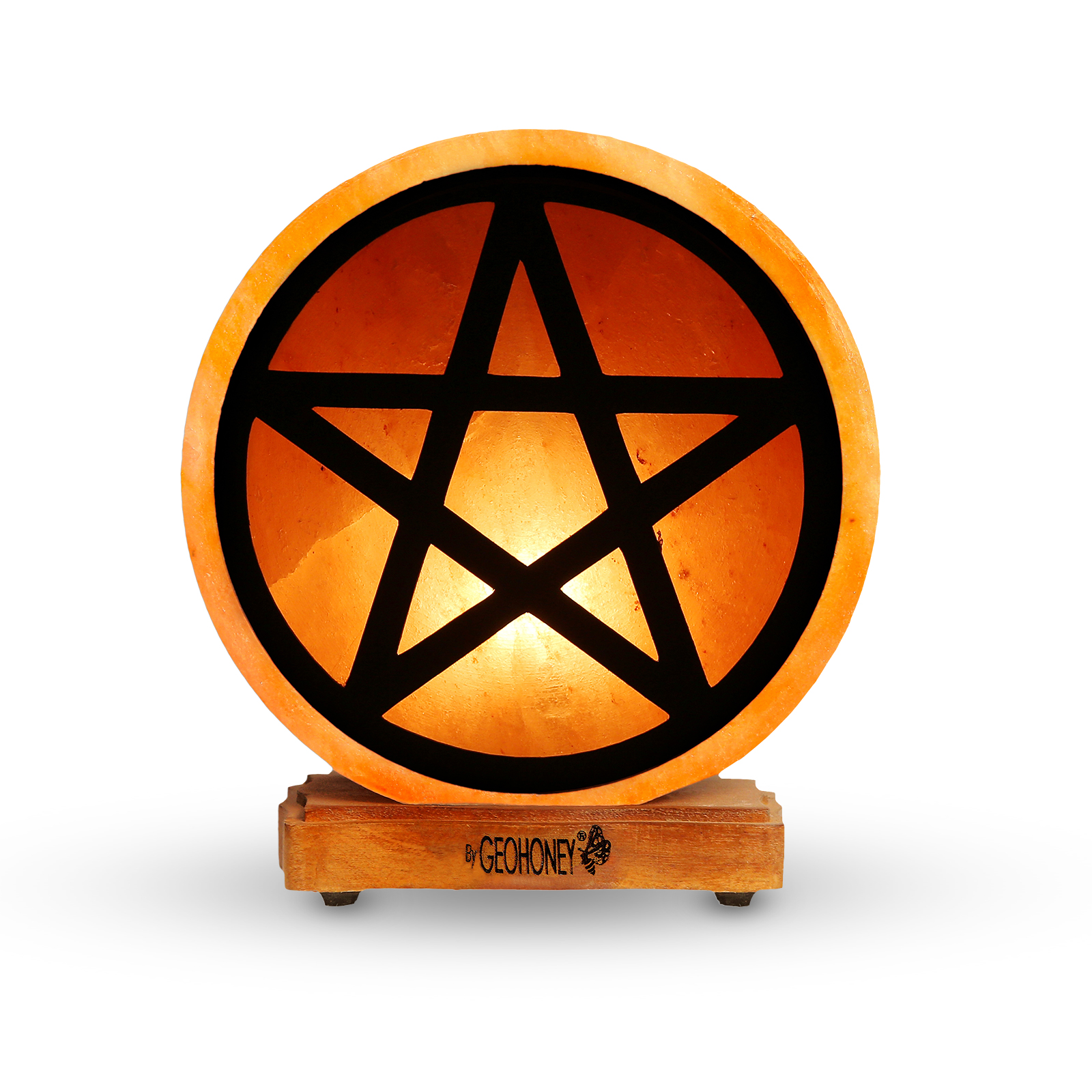 Himalayan Salt Lamp - Star of David Sign